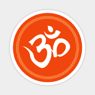 Spiritual Om Yoga Meditation Symbol Magnet