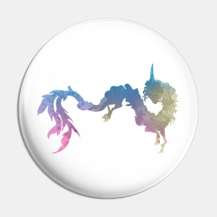 Dragon Inspired Silhouette Pin