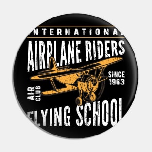 AIRPLANE RIDERS FLYING SCHOOL Pin