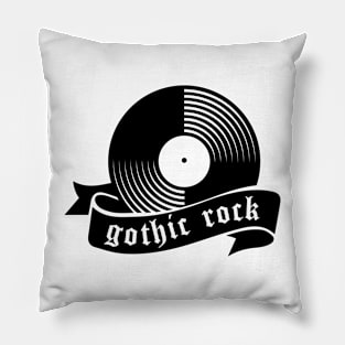 gothic rock vinyls Pillow