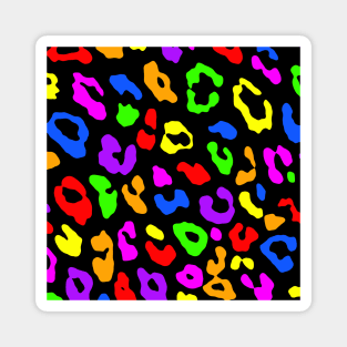 Leopard Print Rainbow Magnet