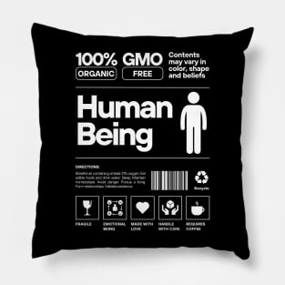 100% Human, instructions for living Pillow