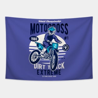 Motocross Extreme Dirt Track Tapestry