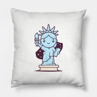 Cute Miss Liberty Pillow