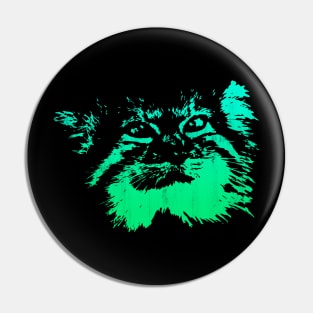 Pallas Cat - Green Pin