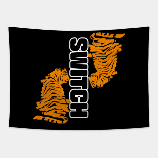switched tigers Tapestry