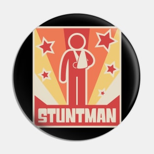 Stuntman Fractured Broken Hand Get Well Gift Pin