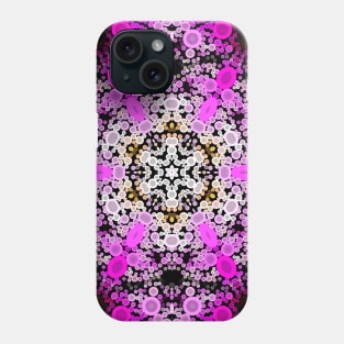 Dot Mandala Flower Pink and White Phone Case
