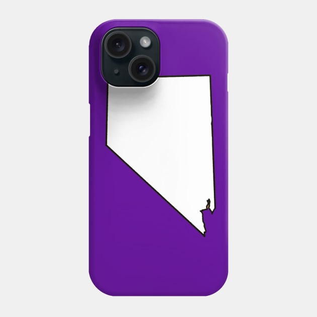 Nevada - Blank Outline Phone Case by loudestkitten