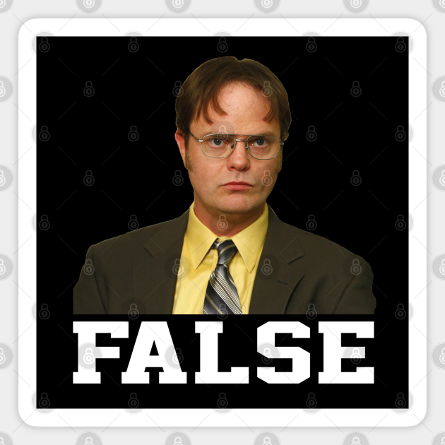 dwight shirt false