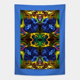 Pattern of Blue Rose Embossed by mavicfe Tapestry