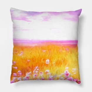 Pink Meadow Pillow