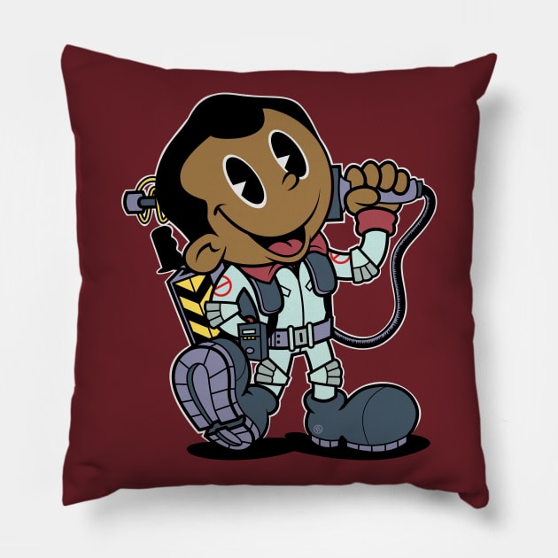 WINSTON VINTAGE GHOSTBUSTERS Pillow by FernandoSala