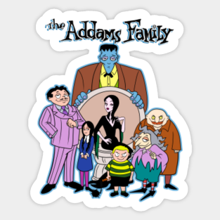 Addams Family Decal Personalised Halloween Family Name Wall Art Sticker Mural