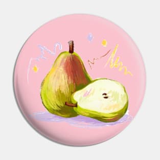 Pear HAnd Drawn Pin