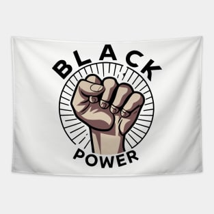 Black Power Fist Tapestry