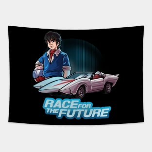 Race To The Future Artwork Tapestry