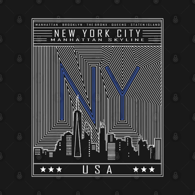 New York Skyline by DARSHIRTS