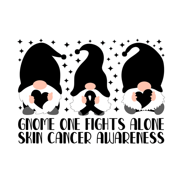 Gnome One Fights Alone Skin Cancer Awareness by Geek-Down-Apparel