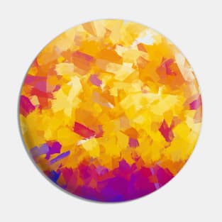 Fire Blast Abstract Painting Pin