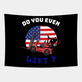 Forklift Ninja, Do you even Lift? WRB Tapestry