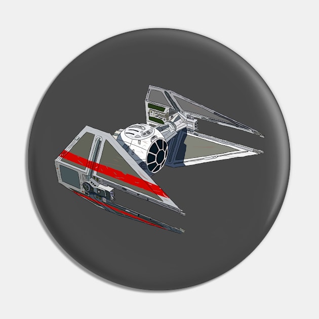 Soontir Fel's TIE Interceptor Pin by CantSleepMustPaint