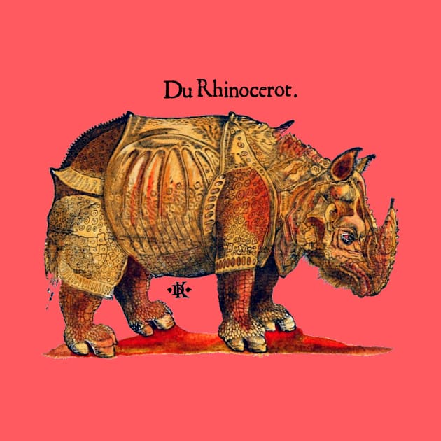 Durer's Rhinoceros in Color by Pixelchicken