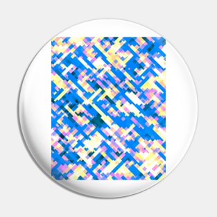 Sapphire labyrinth, small colored tiles arranged in mosaic Pin