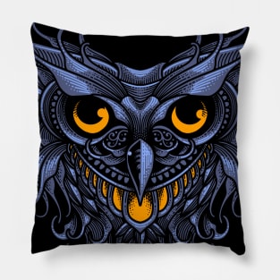 OWL HEAD ORNAMENT Pillow