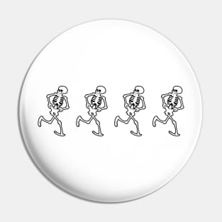 Skeleton dance Pin