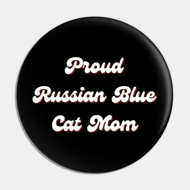 Russian Blue Cat Pin by CityTeeDesigns