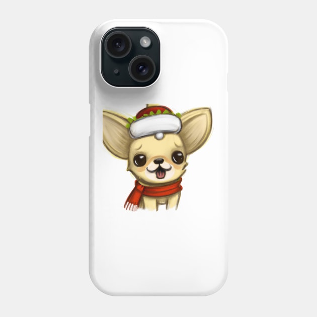 Cute Chihuahua Drawing Phone Case by Play Zoo