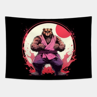 karate bear Tapestry