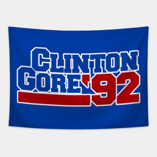 Vintage Clinton Gore 92 politics Tapestry