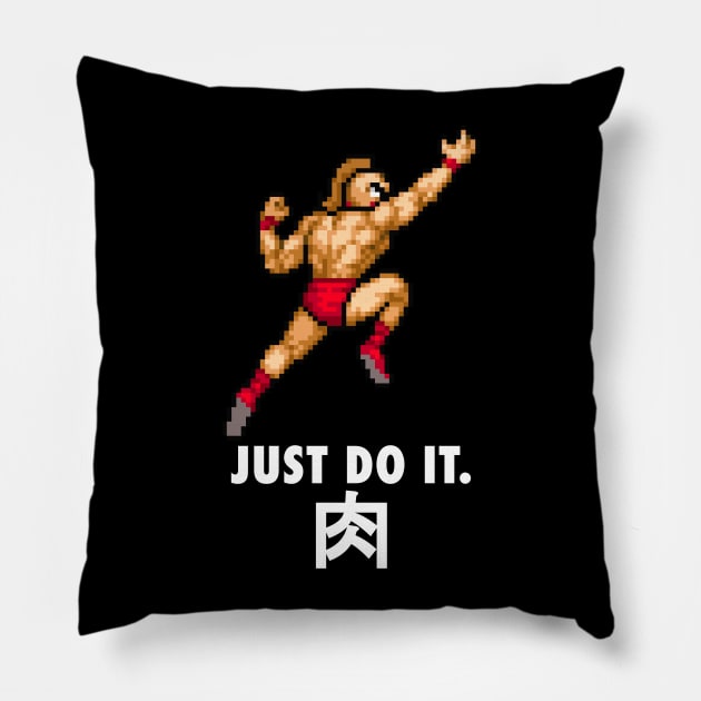 Kinnikuman - JUST DO IT!. Pillow by retroworldkorea