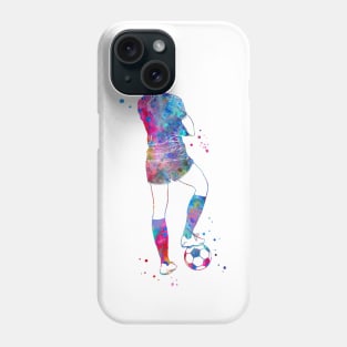 Female Soccer Player Phone Case