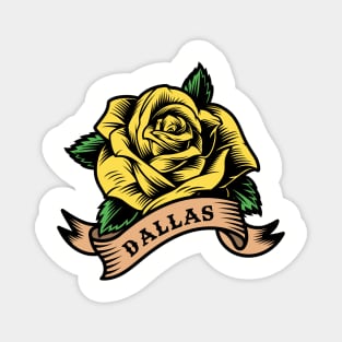 Yellow Rose Of Dallas Magnet