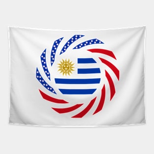 Uruguayan American Multinational Patriot Flag Tapestry