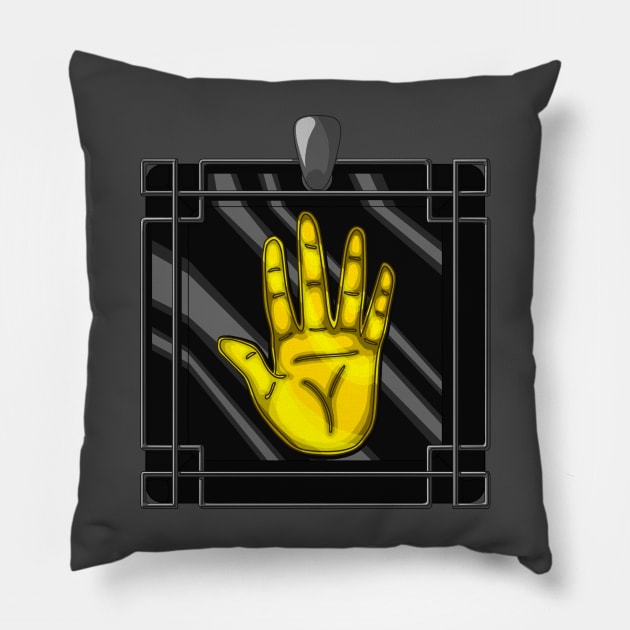 Insignia of the Free Mercenaries Guild Pillow by MallerisJade