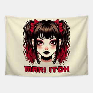 Maki Itoh (Dark Letters) Tapestry