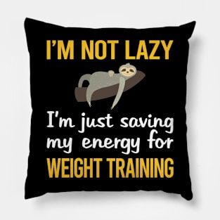 Saving Energy For Weight Training Pillow