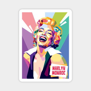 Portrait illustration of Marlyn Monroe Magnet