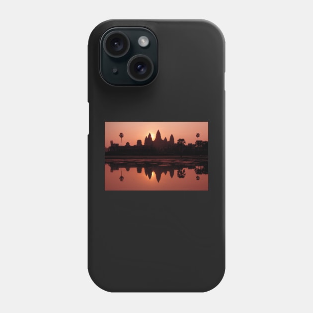 Angkor Wat, At Sunrise - Cambodia Phone Case by Kat C.