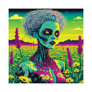 Zombie Woman in a Field T-Shirt