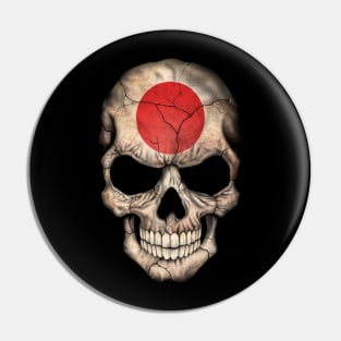 Japanese Flag Skull Pin