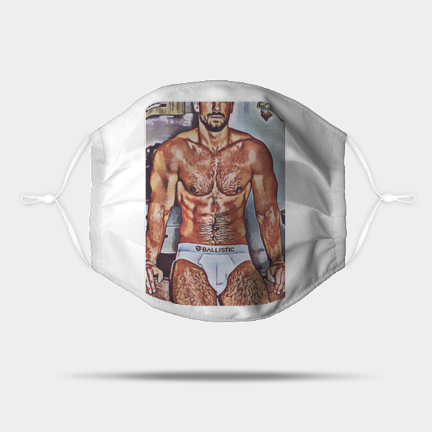 Hot Topless Hairy Guy Male Erotic Nude Male Nude Erotic Male Nude Mask Teepublic 2967