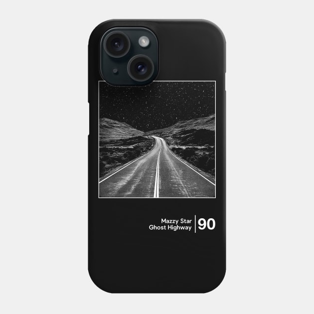 Ghost Highway - Minimalist Style Graphic Design Phone Case by saudade