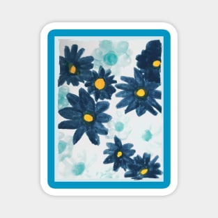 Blue Flowers Magnet