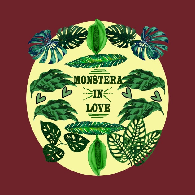 monstera in love by annateraa