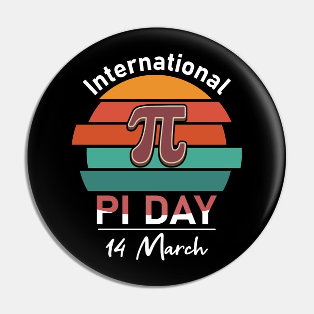 Happy Pi Day Mathematic Math Teacher Vintage Pin by FabulousDesigns